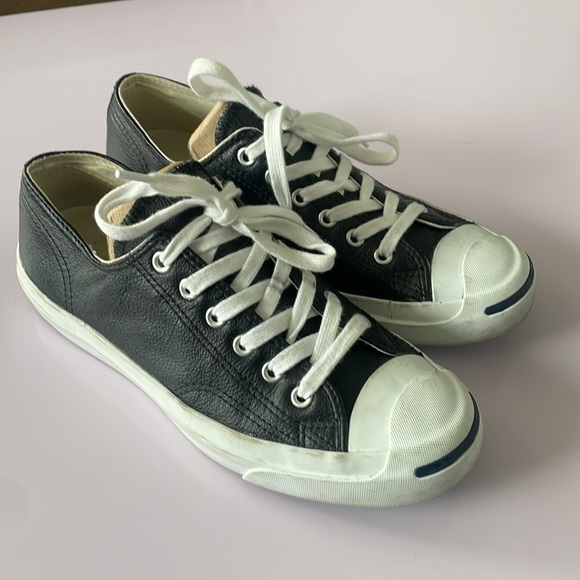 Converse Jack Purcell Black leather sneakers - Picture 2 of 7